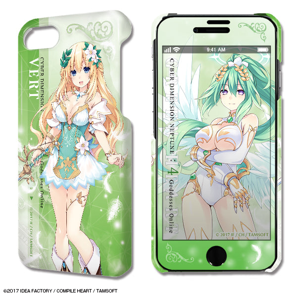 『四女神オンライン CYBER DIMENSION NEPTUNE』デザジャケット iPhone SE(第2世代)/8/7/6/6sケース&保護シート デザイン04(ベール)